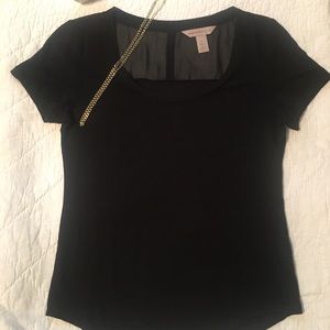Banana Republic Heritage Black Linen Knit Top S